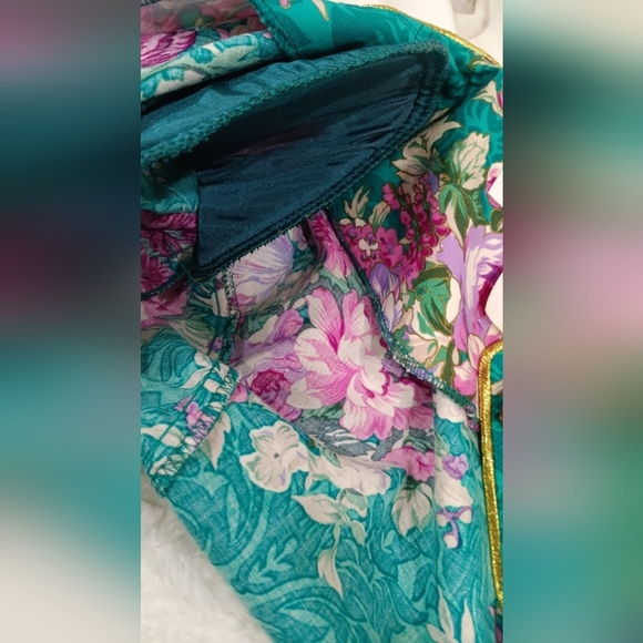 Petite Sophisticate Women's Tea Blouse Lightweight Blazer Gold Button Front Sz 6 - Picture 9 of 9